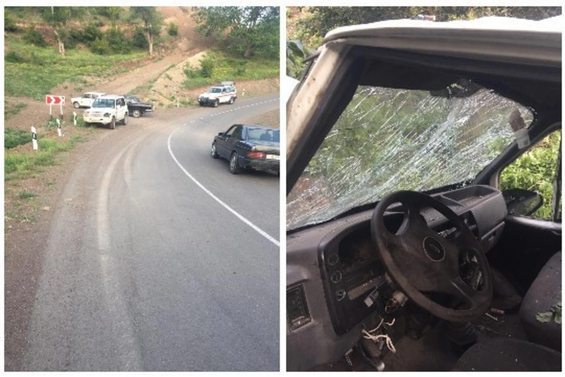 Ermənistanda yol qəzası olub, 2 hərbçi ölüb