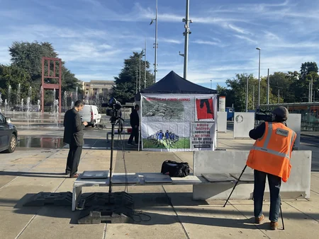 Azerbaijanis hold exhibition-picket in front of UN office in Geneva