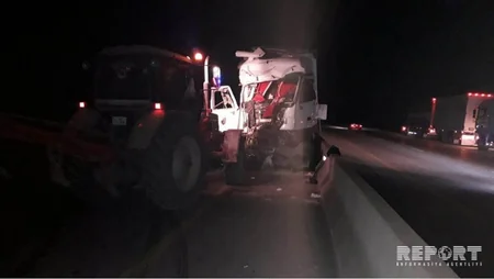 Kürdəmirdə yük avtomobilləri toqquşub, xəsarət alanlar var - FOTO - VİDEO - YENİLƏNİB