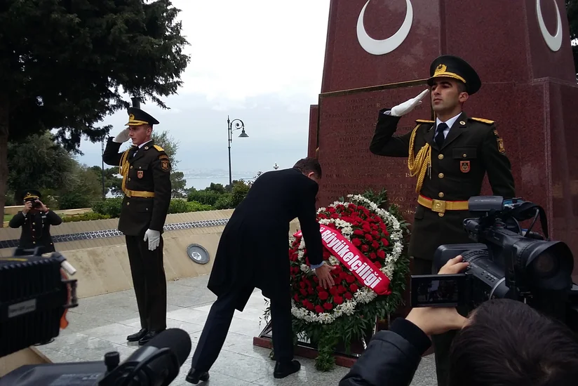 Bakıda Türkiyənin Respublika günü münasibətilə şəhidlərin xatirəsi anılıb