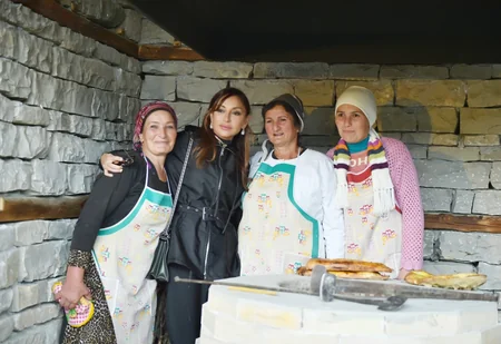 Prezident İlham Əliyev Şamaxının Dəmirçi kəndində görülən işlərlə tanış olub