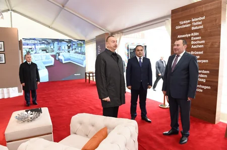 President Ilham Aliyev opened “Modern” furniture factory in Aghstafa