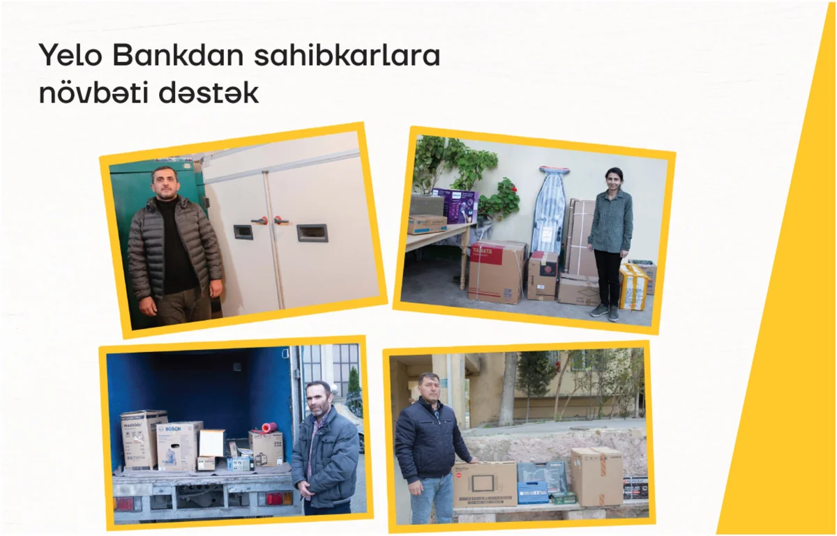 Yelo Bankdan fərdi sahibkarlara növbəti dəstək