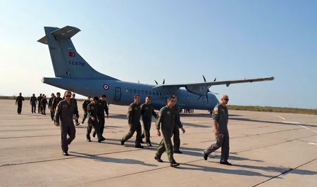 Another group of Turkish military aviation participating in the TurAz Qartalı-2017 arrive in Azerbaijan - VIDEO