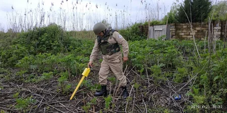 Lənkəranda əl qumbarası aşkarlanıb - FOTO