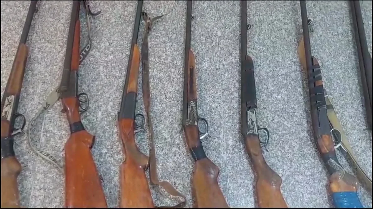 Gəncədə vətəndaşlar qanunsuz saxlanılan silahlarını polisə könüllü təhvil verib