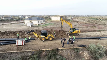 Neftçalanın içməli su təminatı üçün yeni magistral su kəməri çəkilir