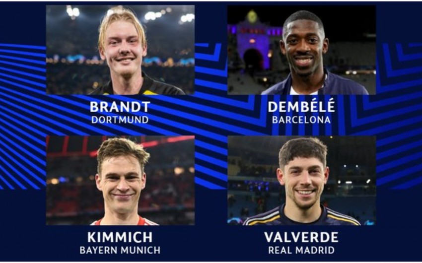 UEFA Çempionlar Liqasında həftənin futbolçusu adına namizədlər açıqlanıb