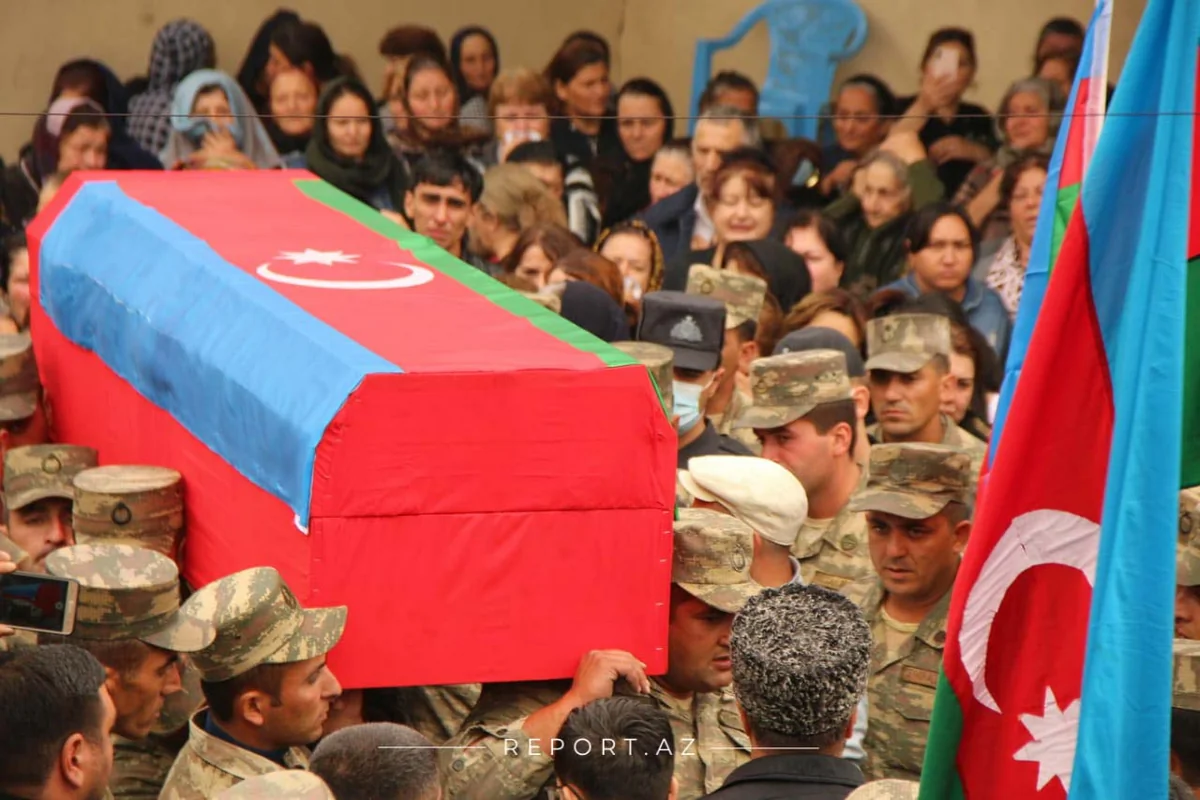 Qazaxda şəhid dəfn edilib