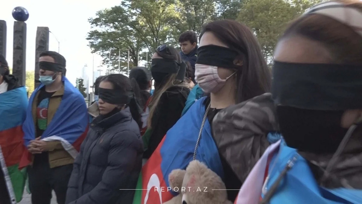 Azerbaijani youth holds protest rally in New York