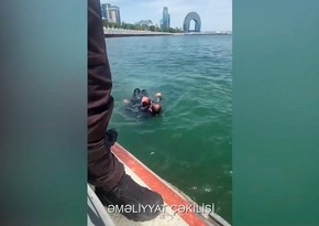 Dənizdə batma təhlükəsində olan şəxs xilas edilib