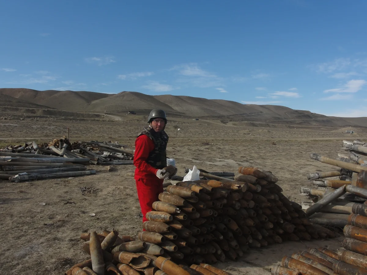 Xızıda 44 ədəd partlamamış hərbi sursat aşkarlanıb