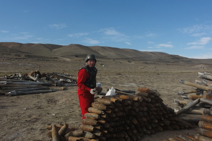 Xızıda 44 ədəd partlamamış hərbi sursat aşkarlanıb