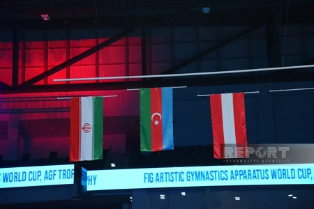 İdman gimnastikası üzrə Dünya Kubokunun qalibləri mükafatlandırılıb