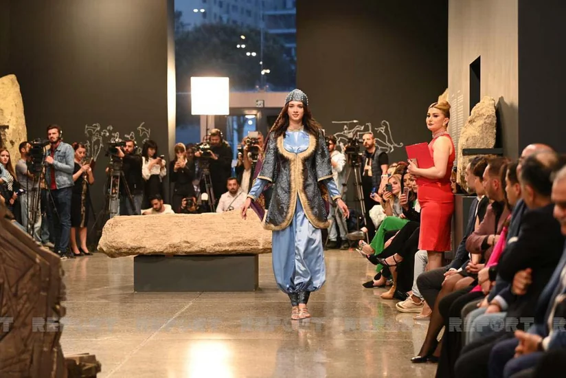 Azerbaijan's national costumes demonstrated at defile in Baku