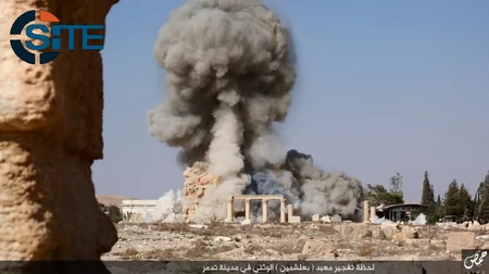 ​Suriyada II əsrə aid məbədin partladılma kadrları yayılıb - FOTO