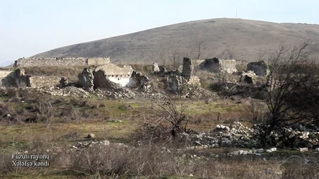 Видеокадры из села Халафша Физулинского района