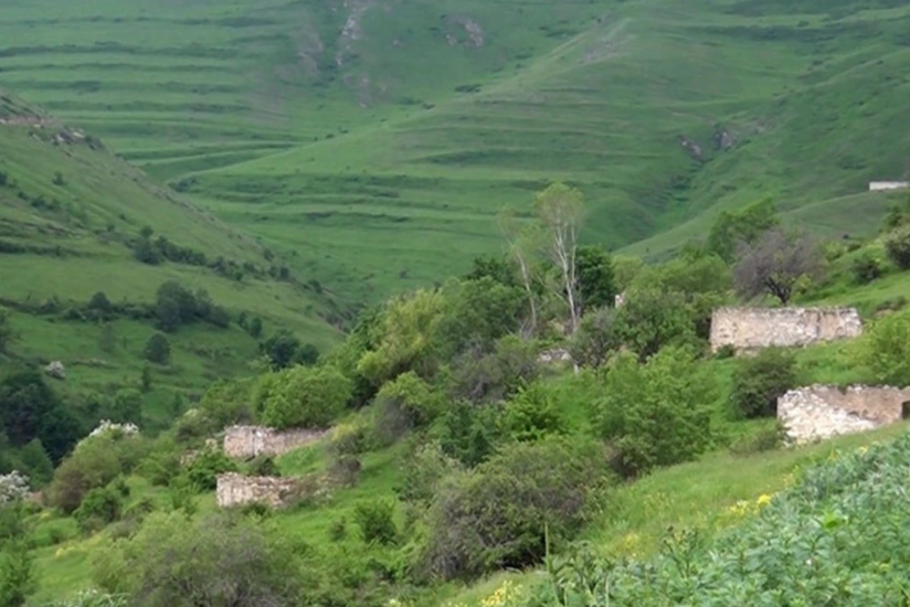 Footage from Sheylanli village of Lachin