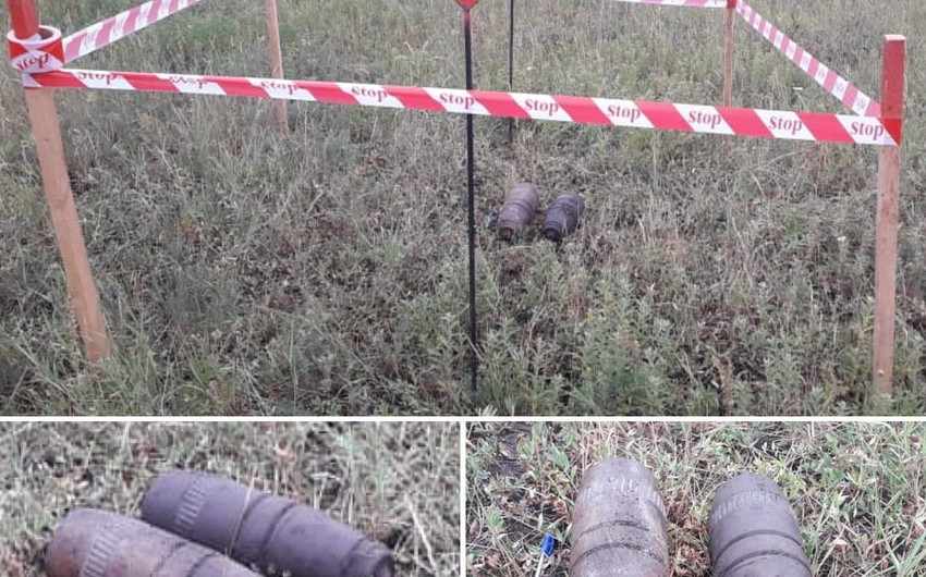 Ağstafada iki top mərmisi tapıldı
