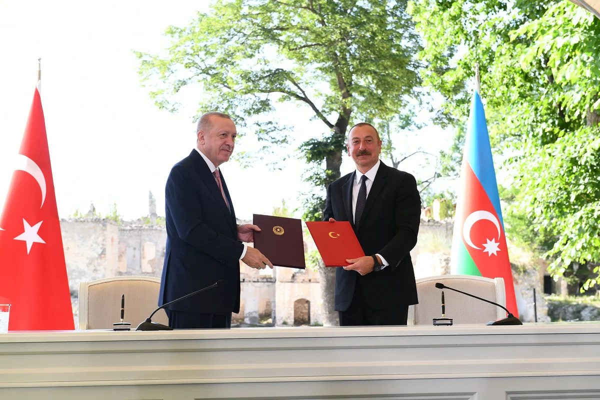 Azerbaijan and Turkey sign Shusha Declaration on Allied Relations