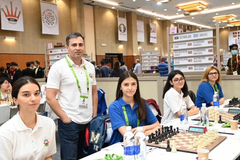 Şahmat Olimpiadası: Azərbaycanın qadın millisi heç-heçə edib