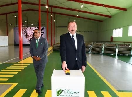 Ağdaşda Biyan Sənaye Parkının açılışı olub - YENİLƏNİB