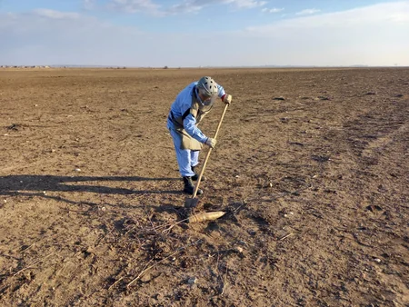 В прифронтовых районах обнаружены неразорвавшиеся армянские боеприпасы