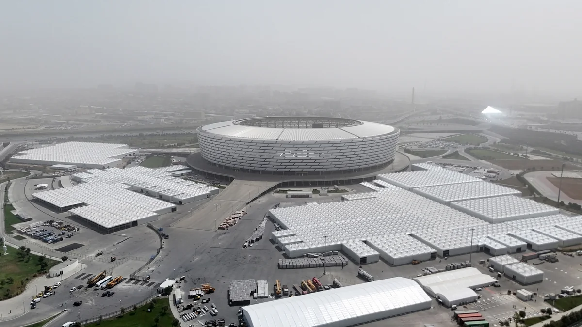COP29 Əməliyyat Şirkəti: Bakı Olimpiya Stadionunda Mavi Zonanın 95 %-i tamamlanıb