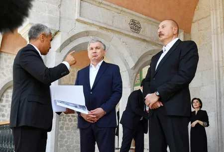 Azərbaycan ilə Özbəkistan prezidentləri və xanımları Şuşaya səfər ediblər - YENİLƏNİB