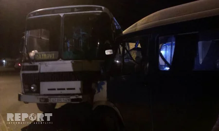 Lənkəranda sərnişin avtobusları toqquşub, yaralananlar var - FOTO - ƏLAVƏ OLUNUB