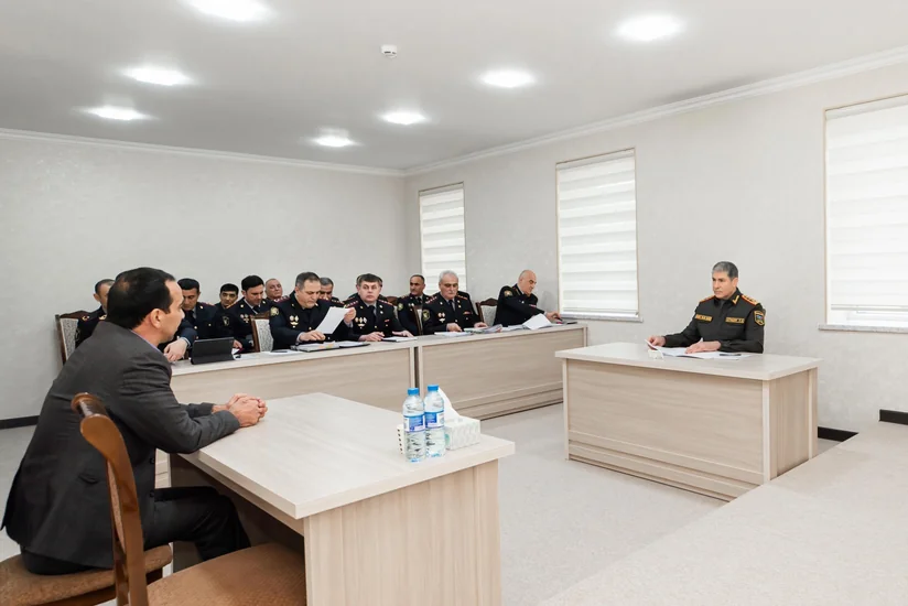 Daxili işlər naziri Saatlı rayonunda vətəndaş qəbulu və sıra baxışı keçirib  ​
