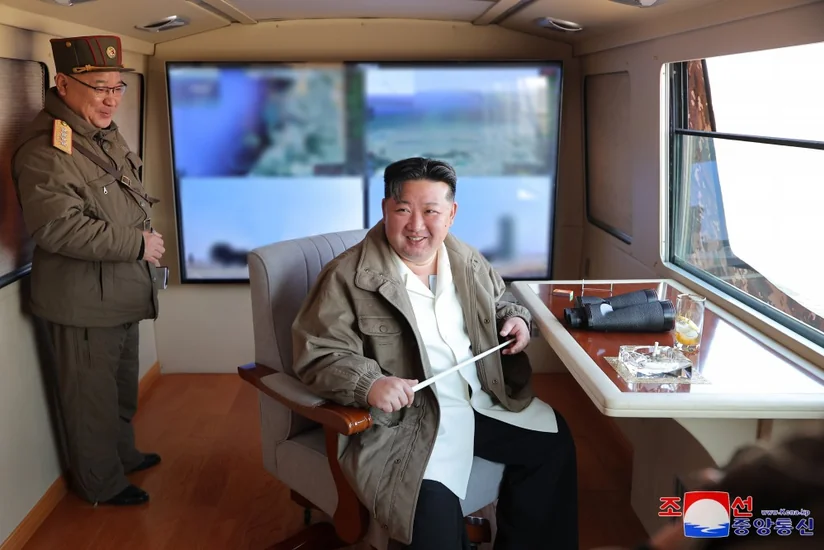 North Korea's Kim oversees test-fire of surface-to-air missiles