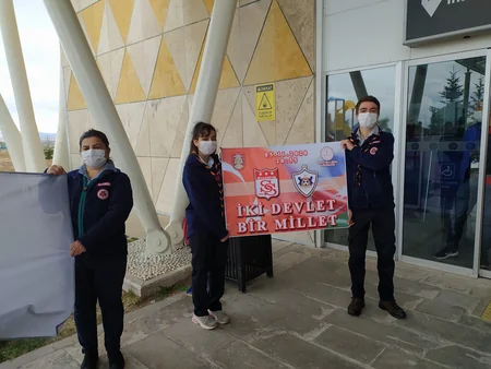 Qarabağ Sivasda Dövlət Himni və gül-çiçəklə qarşılandı