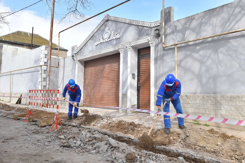 20-ci sahədə içməli su şəbəkəsi yenidən qurulur