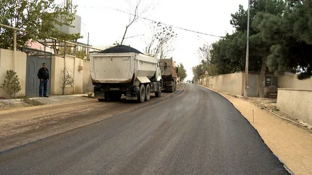 Zığ-Suraxanı yolunun 2,7 km-lik hissəsinin yenidən qurulması yekunlaşır
