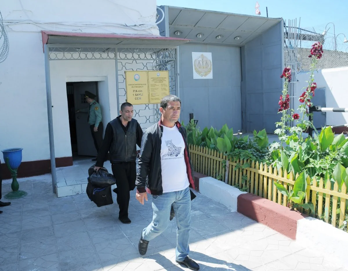 ​A group of prisoners released under amnesty in Azerbaijan