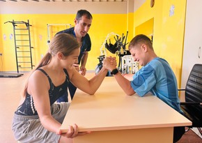 Rehabilitation services provided to Ukrainian children brought to Azerbaijan