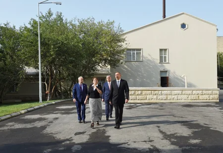 President Ilham Aliyev viewed two schools after major overhaul