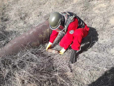 Qazaxda iki ədəd top mərmisi tapılıb