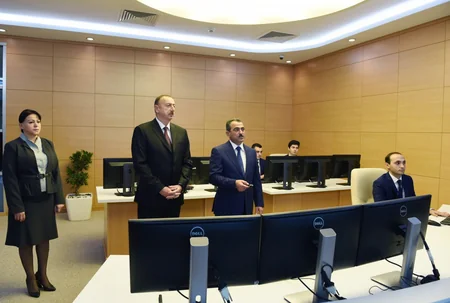 Prezident İlham Əliyev Ceyranbatan Ultrasüzgəcli Sutəmizləyici Qurğular Kompleksinin açılışında iştirak edib