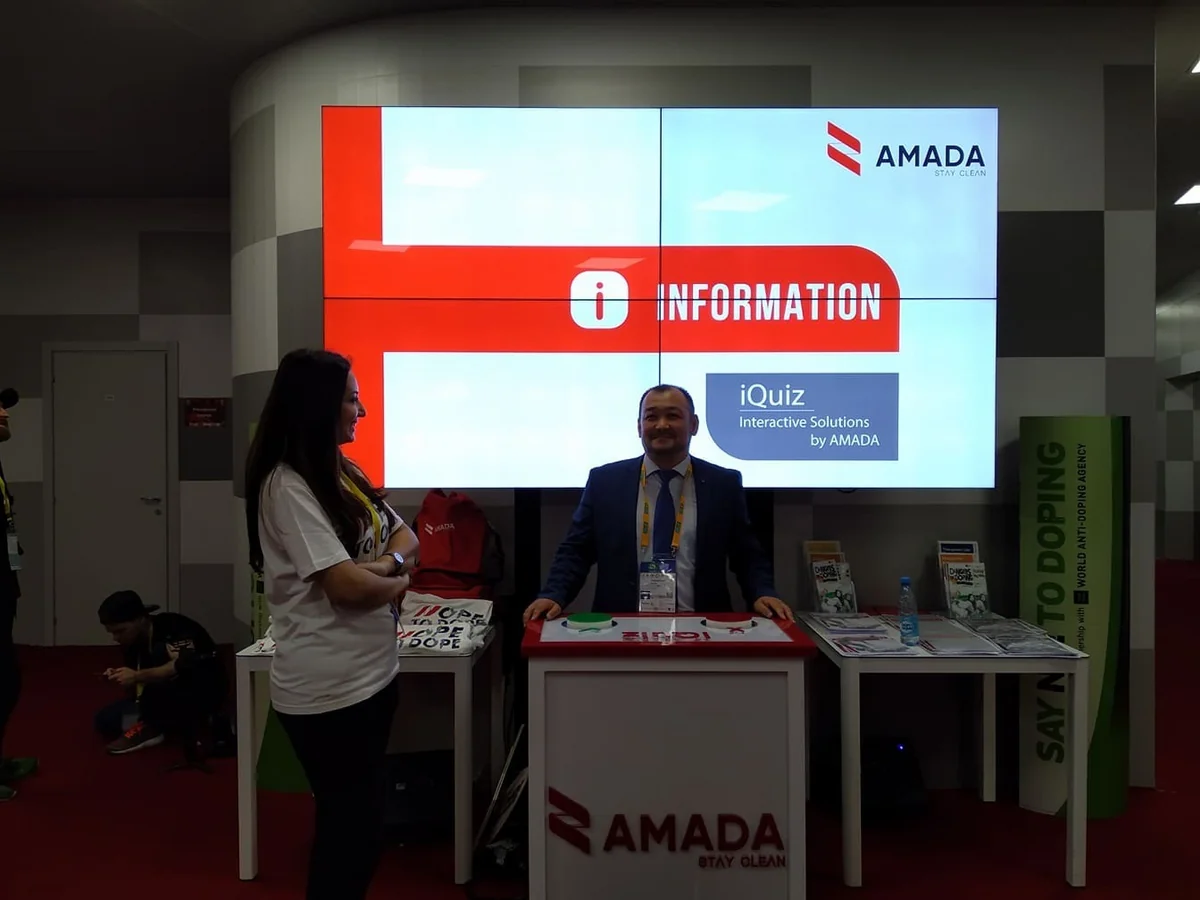 AMADA Qran-pri yarışında xüsusi stend quraşdırıb