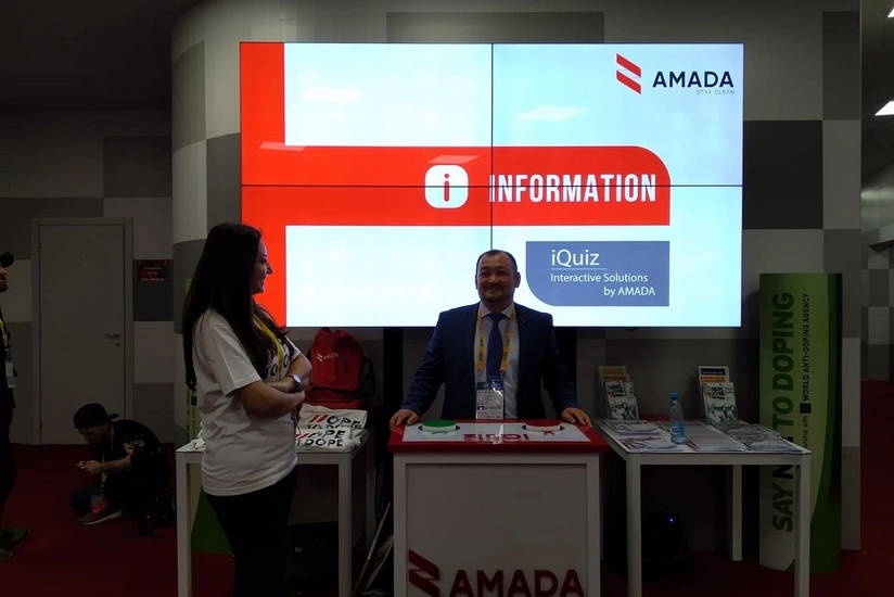 AMADA Qran-pri yarışında xüsusi stend quraşdırıb