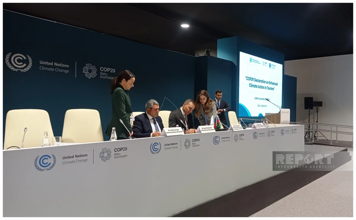 Turizmin iqlim məqsədlərinə uyğun inkişafı üçün qlobal tərəfdaşlıq platforması yaradılacaq