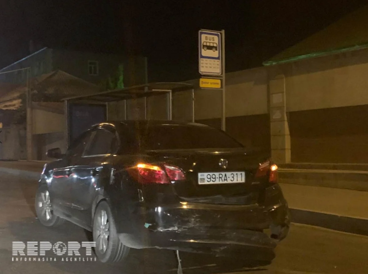 Sabunçu rayonunda yol qəzasında bir nəfər xəsarət alıb - FOTO