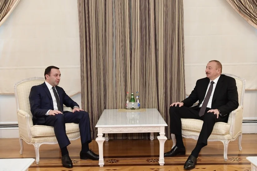Президент Ильхам Алиев принял министра обороны Грузии