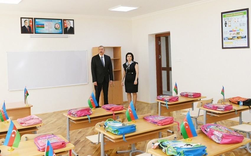 Prezident İlham Əliyev Nardarandakı 295 nömrəli tam orta məktəbdə yaradılan şəraitlə tanış olub - YENİLƏNİB