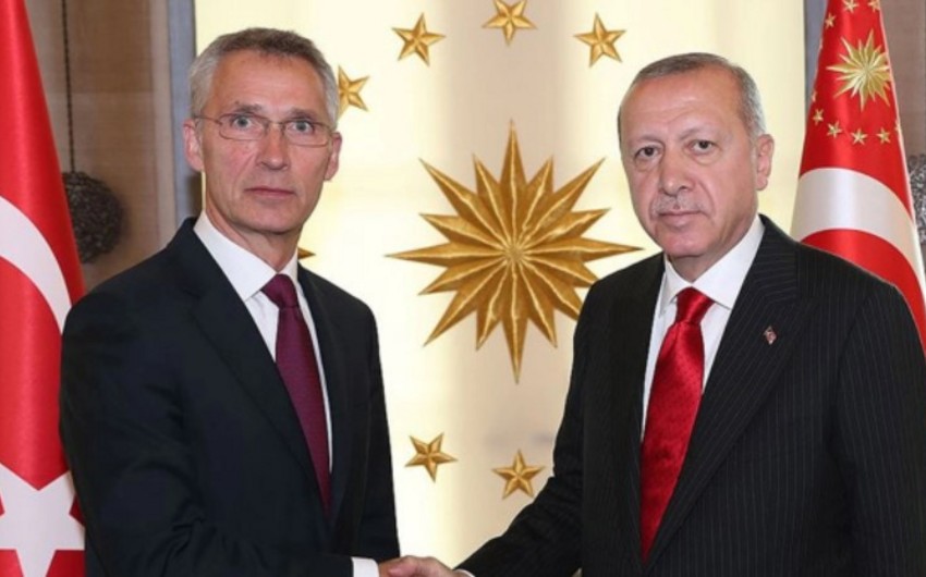 Ərdoğan Stoltenberqlə İsveç və Finlandiyanın NATO-ya üzvlüyünü müzakirə edib