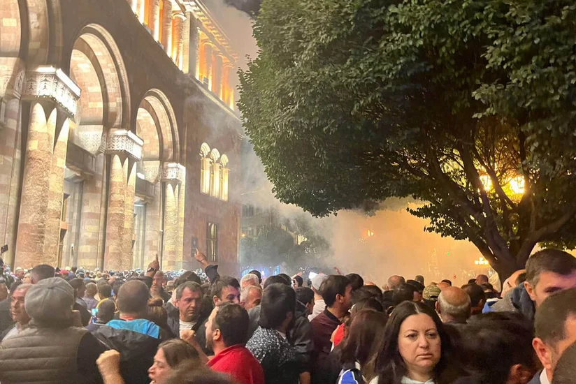 Протестующие установили палатки в центре Еревана