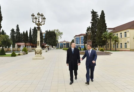 ​Prezident İlham Əliyev Astara rayonunda səfərdədir