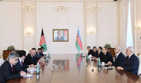 Azerbaijani and Afghan Presidents hold expanded meeting